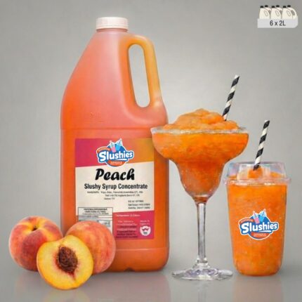 Peach Carton Slushy Machine Syrup – 6x2L